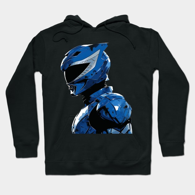 blue power Hoodie by weirdesigns